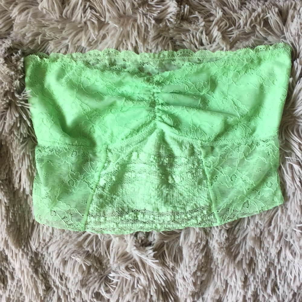 FREE PEOPLE mint green lace bralette